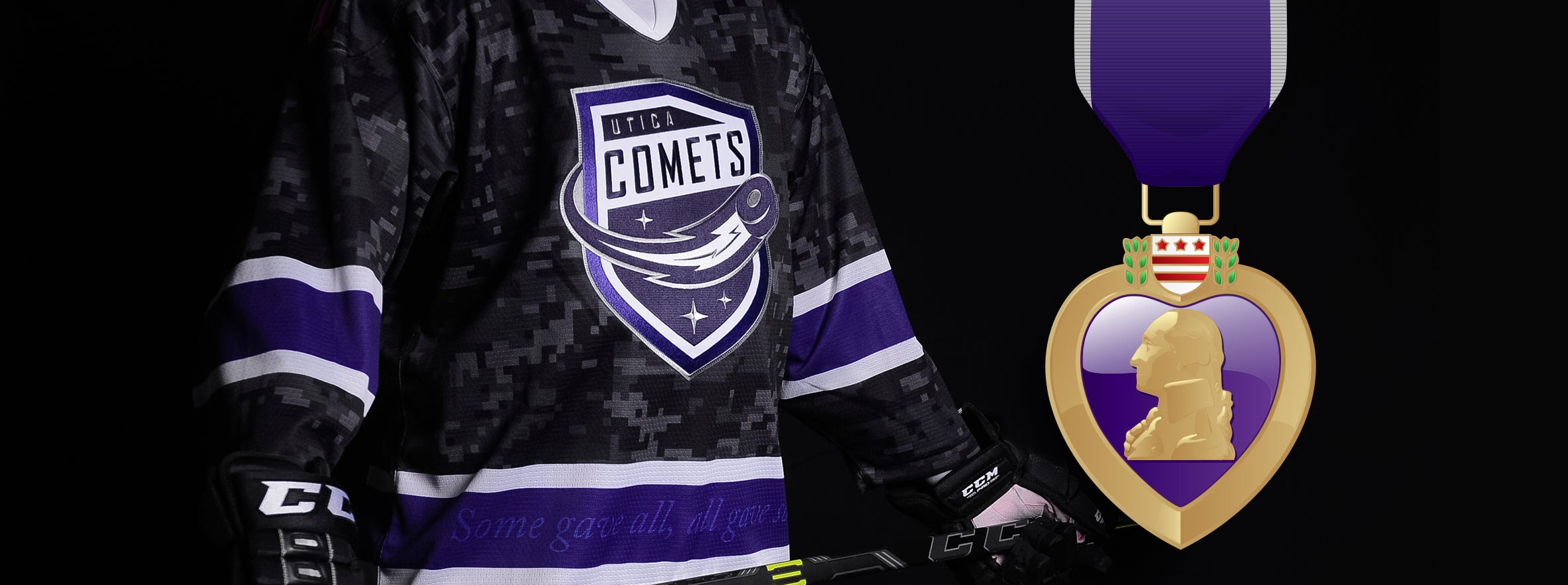 hockey teams with purple jerseys