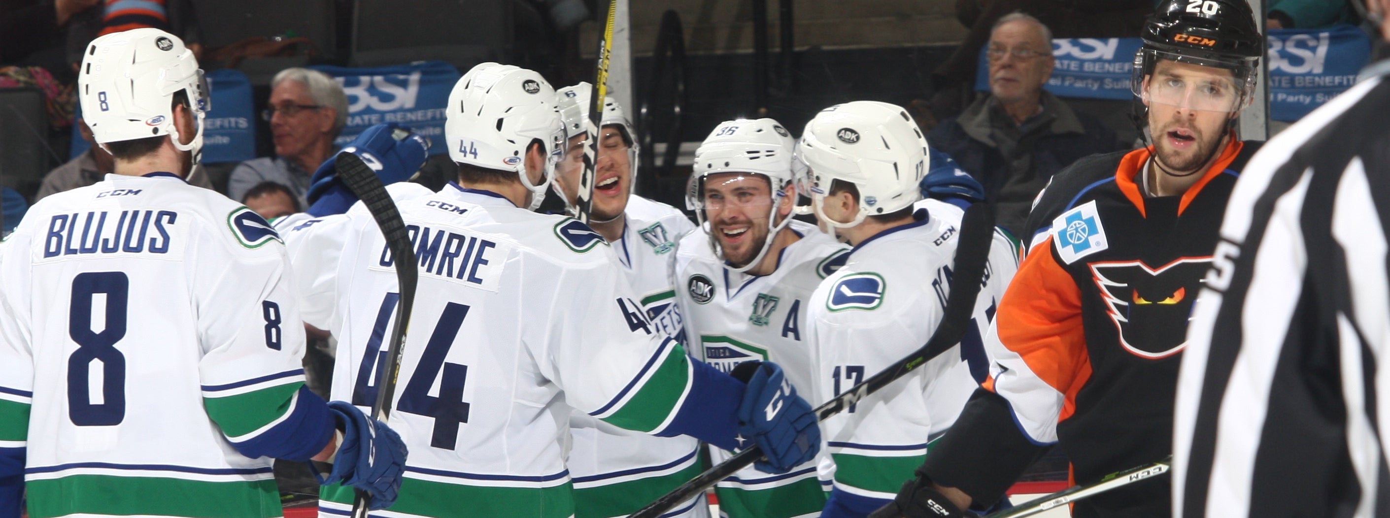 HAMILTON’S TWO-GOAL NIGHT LIFTS COMETS PAST PHANTOMS IN OVERTIME