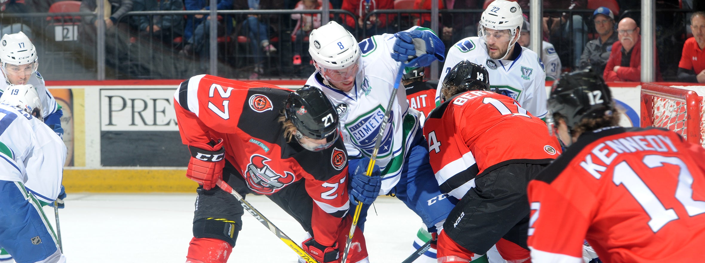 COMETS ROUTED BY DEVILS