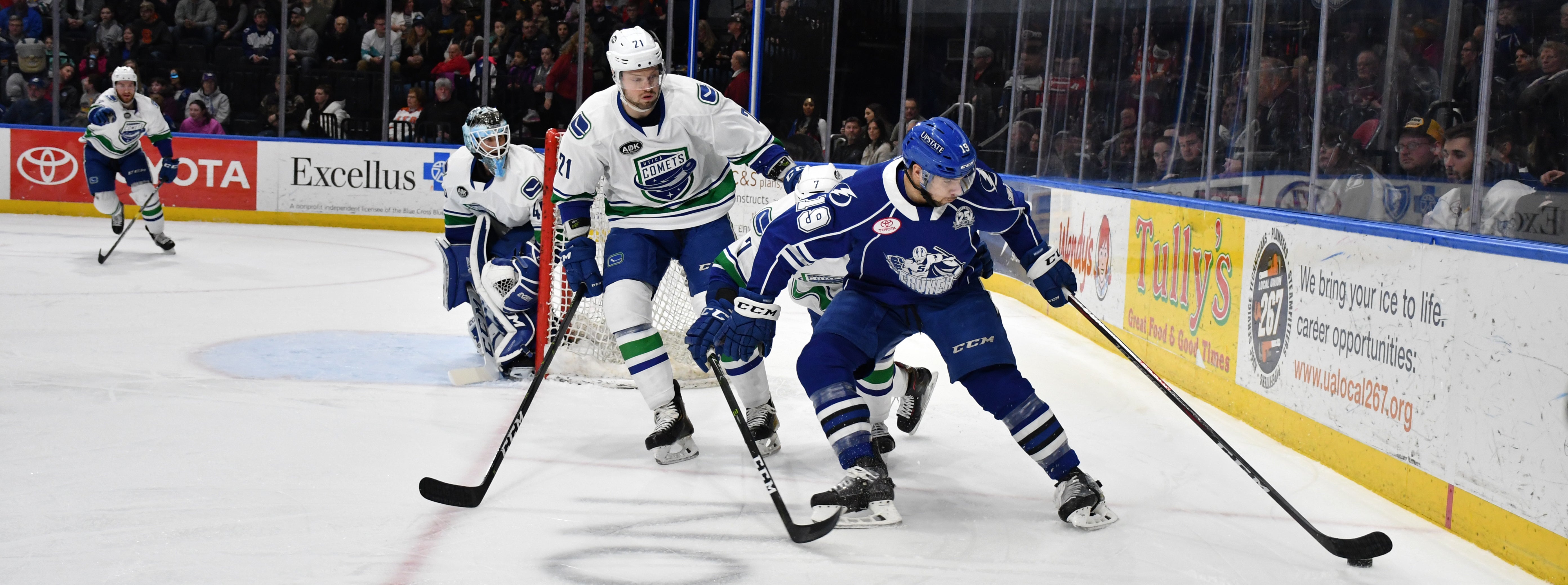 COMETS STUMBLE IN LOSS TO SYRACUSE