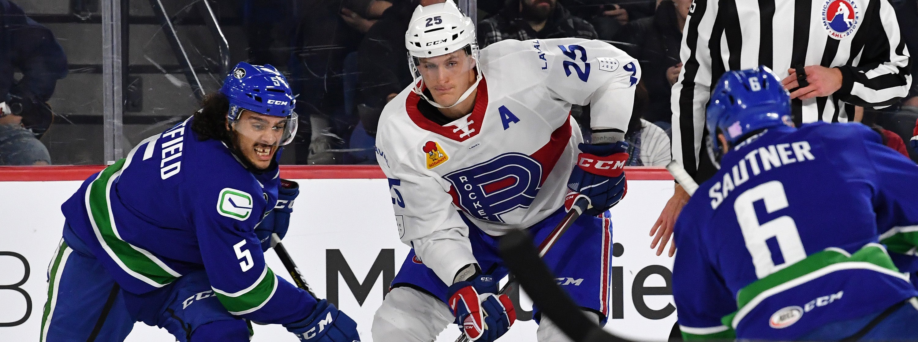 COMETS GROUNDED BY ROCKET IN LAVAL