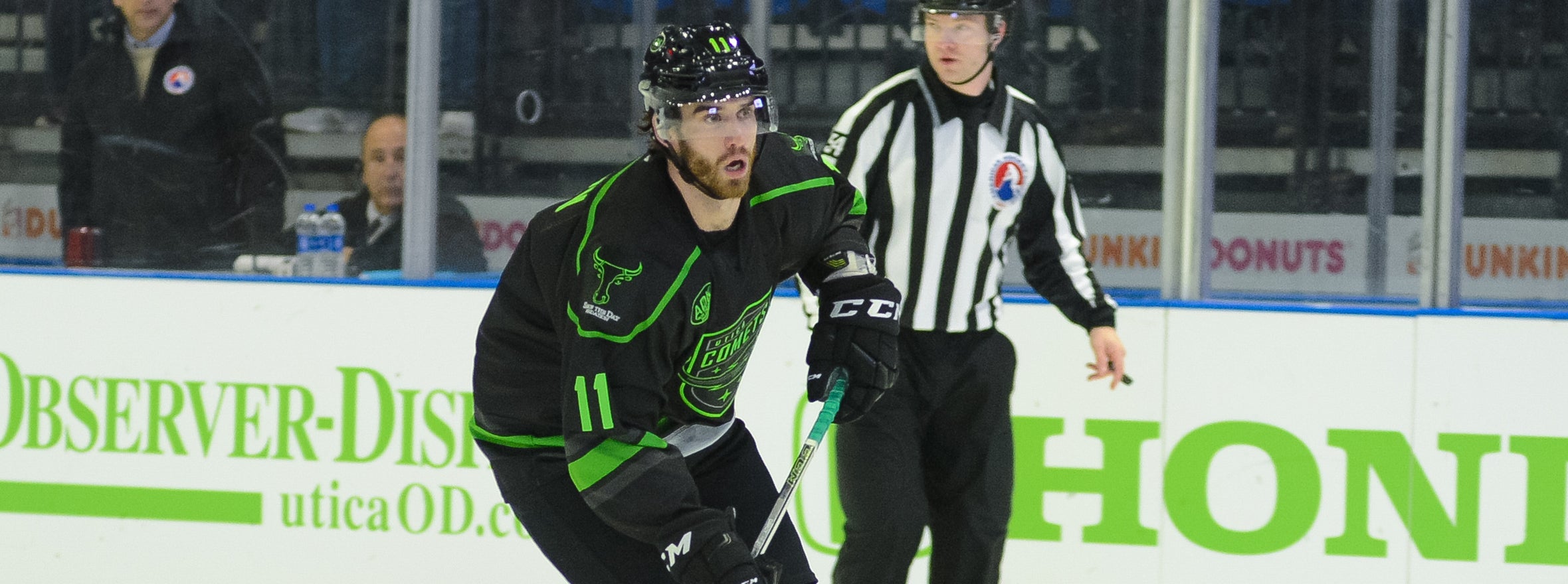 COMETS ALLOW FIVE UNANSWERED GOALS IN LOSS