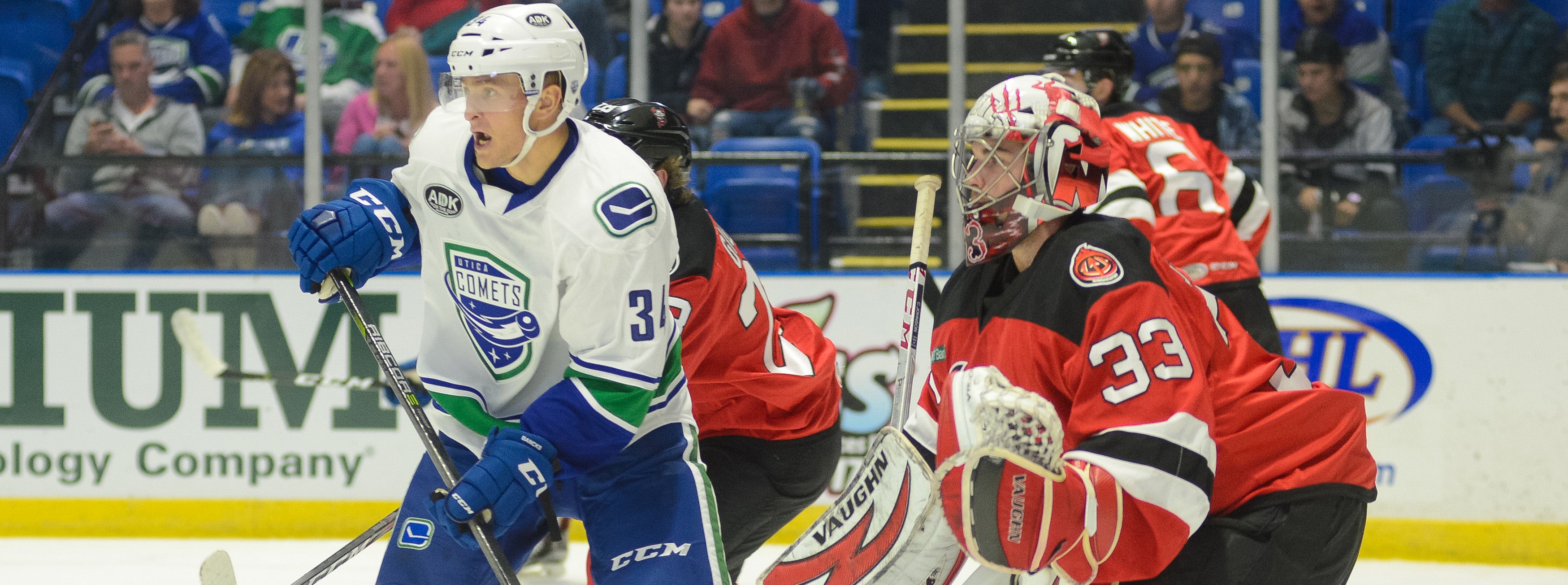 COMETS TANGLE WITH DEVILS FOR FIRST TIME THIS YEAR