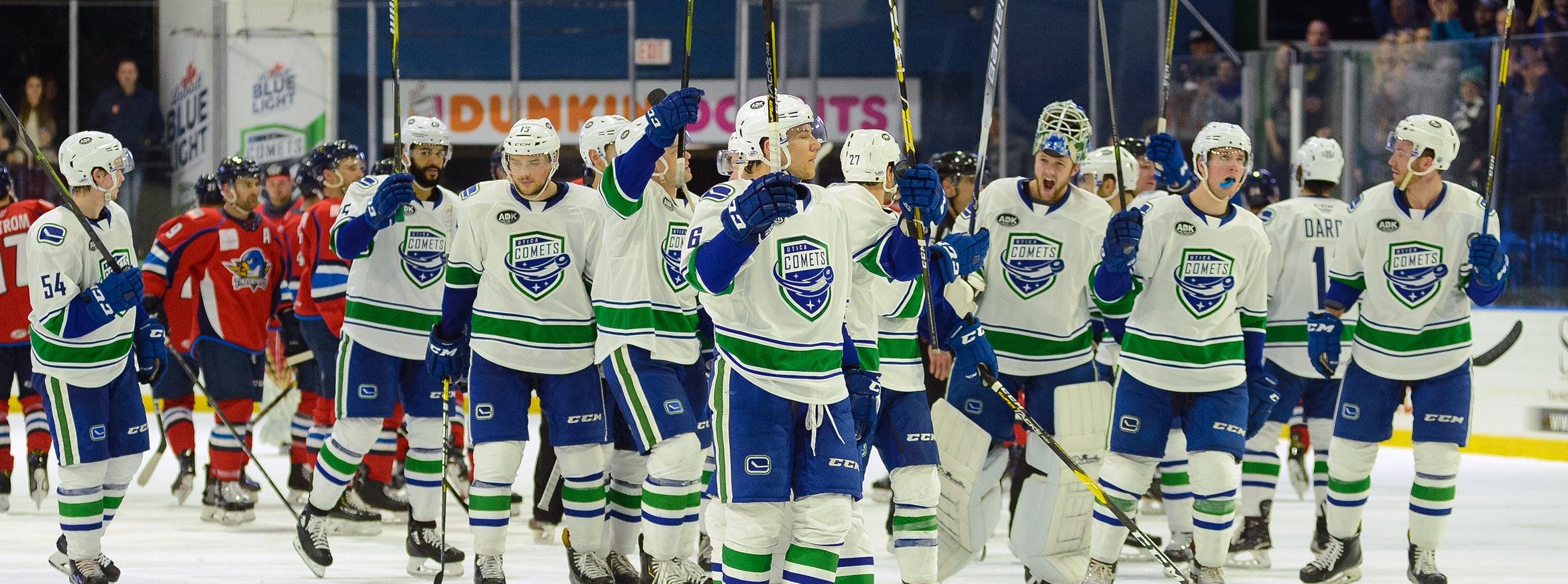 COMETS SCORE FOUR UNANSWERED GOALS IN 5-2 WIN