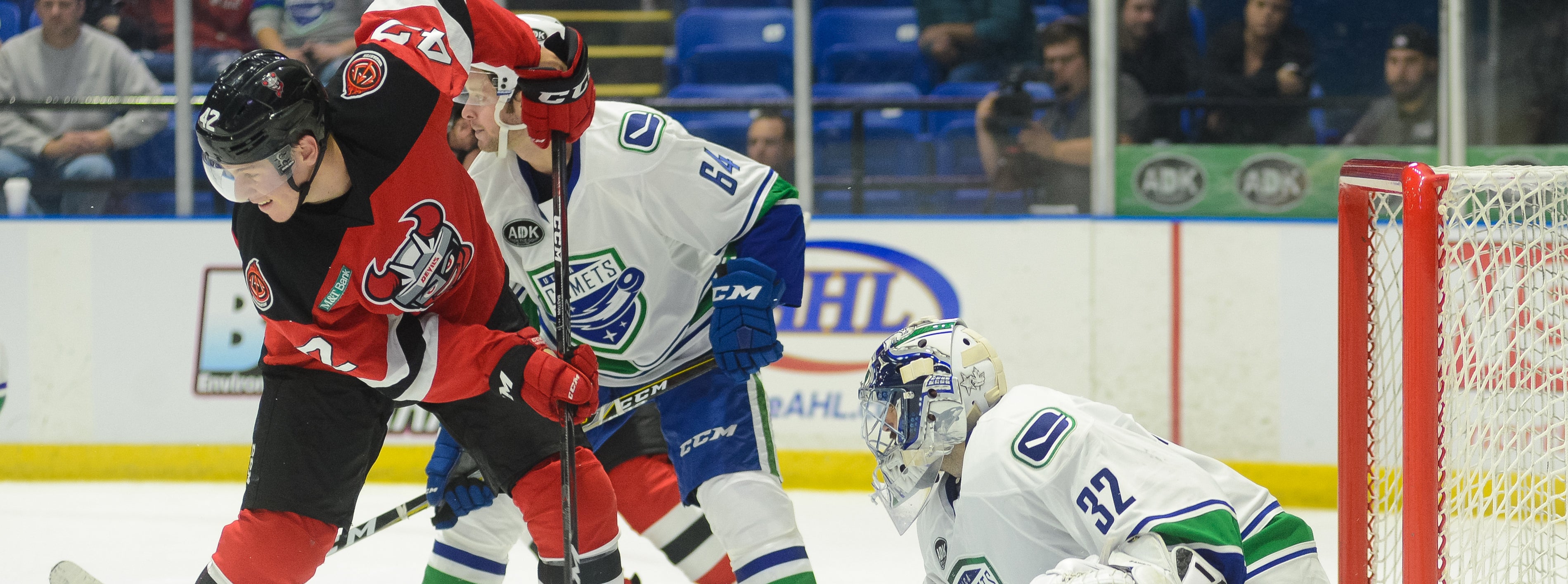 COMETS HEAD SOUTH FOR DUEL WITH DEVILS