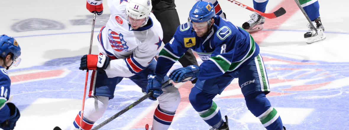 Comets Upended by Amerks