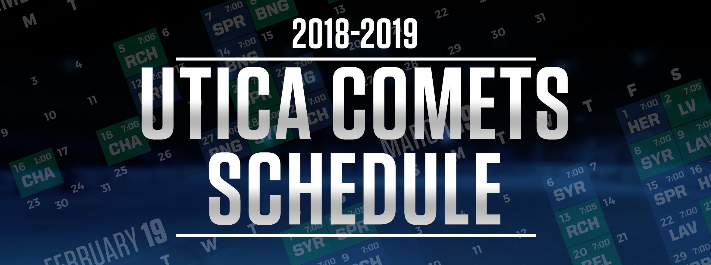 COMETS 2018-19 SCHEDULE RELEASED