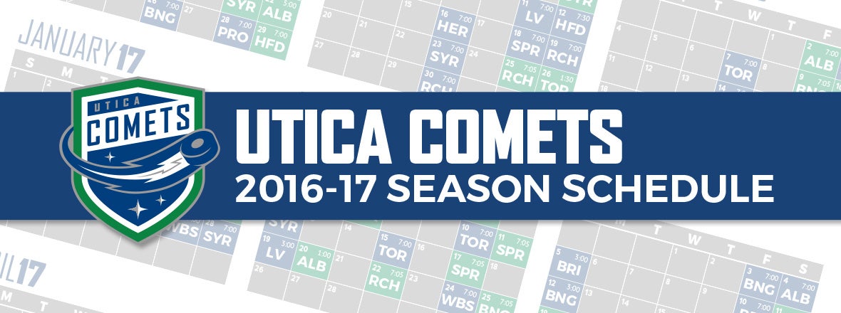 Comets 2016-17 Schedule