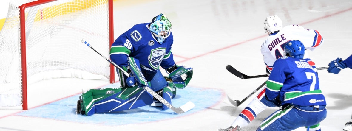 DEMKO'S SHUTOUT LEADS COMETS TO FIRST WIN OF SEASON