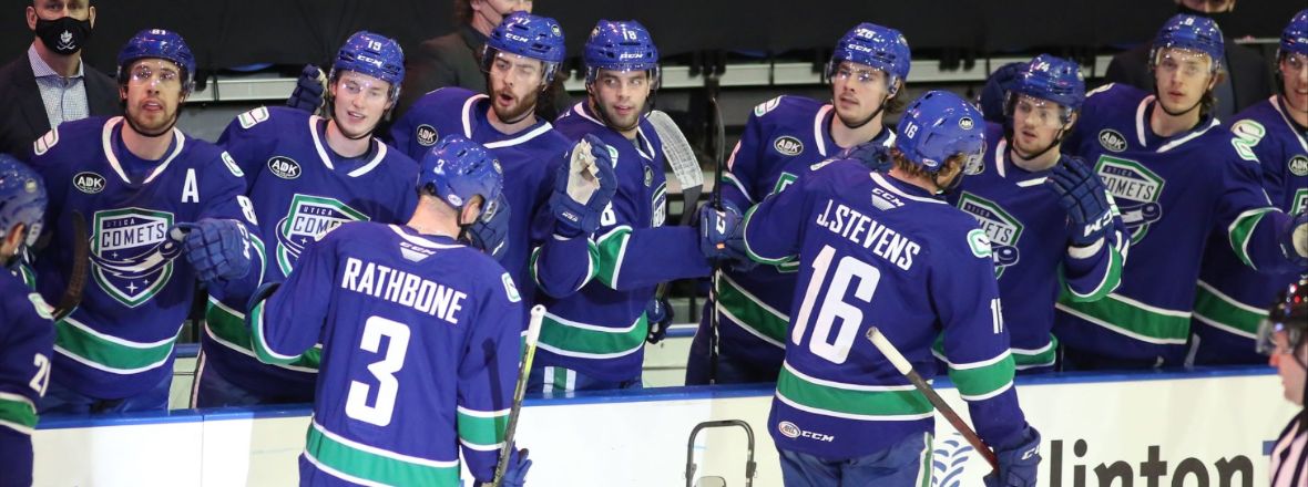 COMETS SCORE FIVE UNANSWERED, WIN 7-2