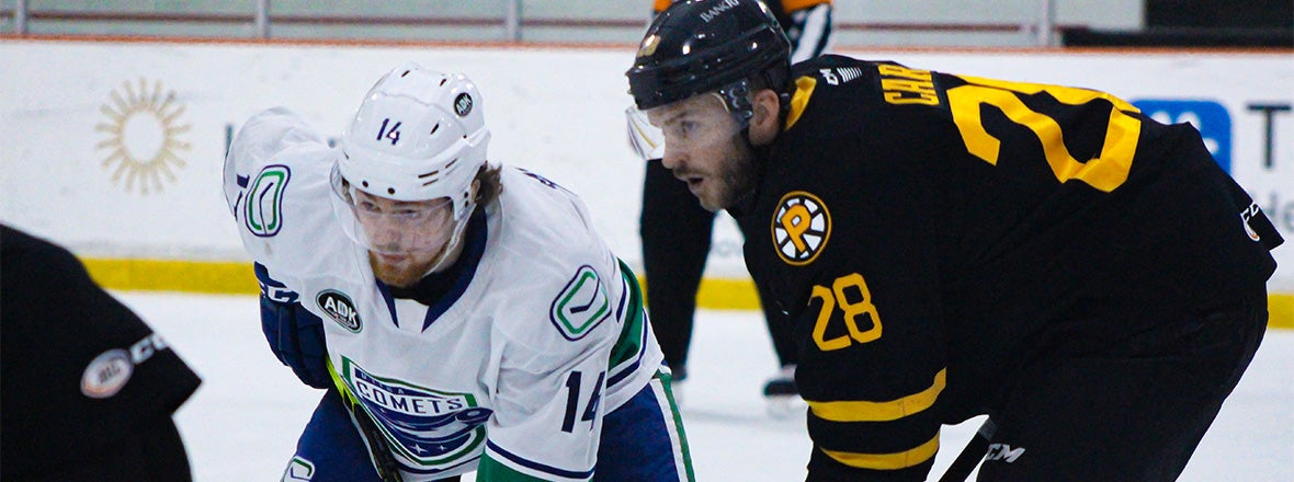 COMETS COME UP SHORT AGAINST BRUINS