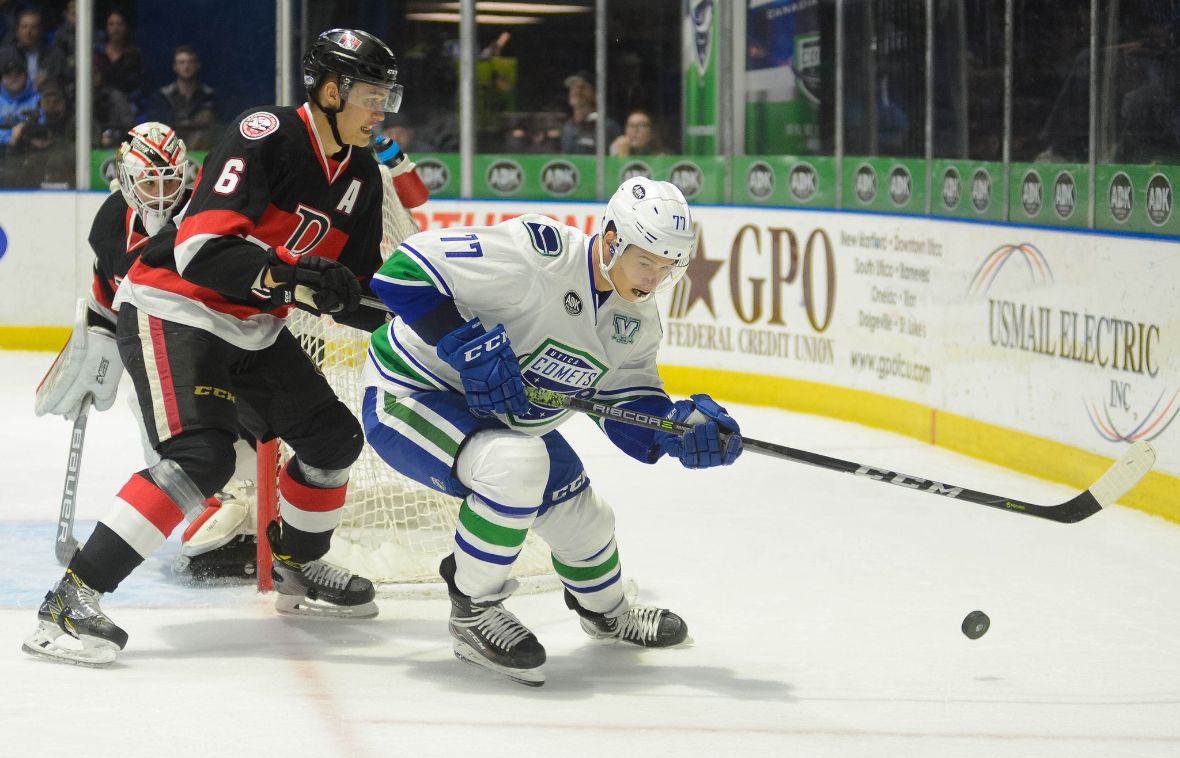 CANUCKS REASSIGN NIKOLAY GOLDOBIN TO THE COMETS