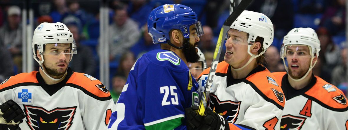 COMETS FINISH SEASON SERIES AGAINST PHANTOMS TONIGHT