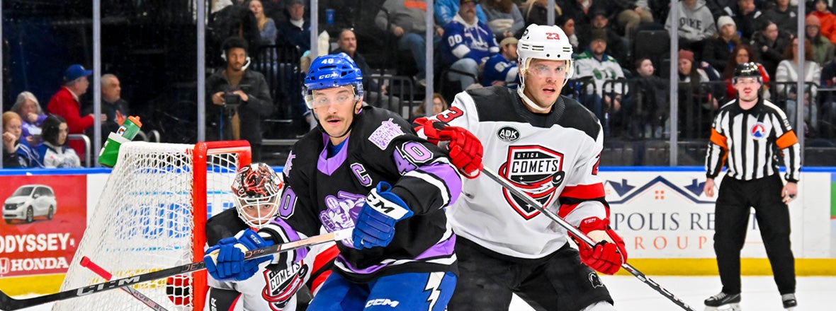 COMETS DROP CONTEST TO CRUNCH, 3-0