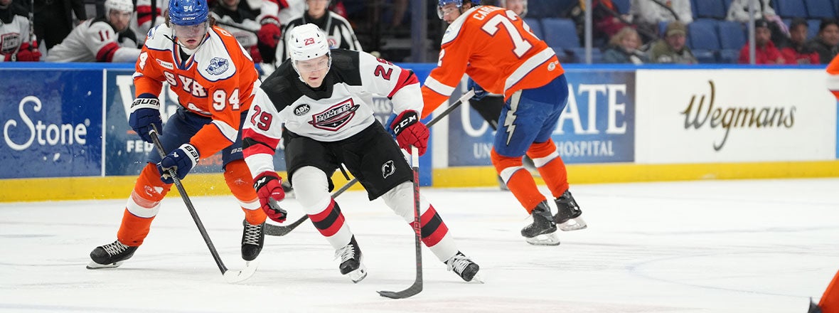 COMETS COME HOME FROM SYRACUSE EMPTY HANDED