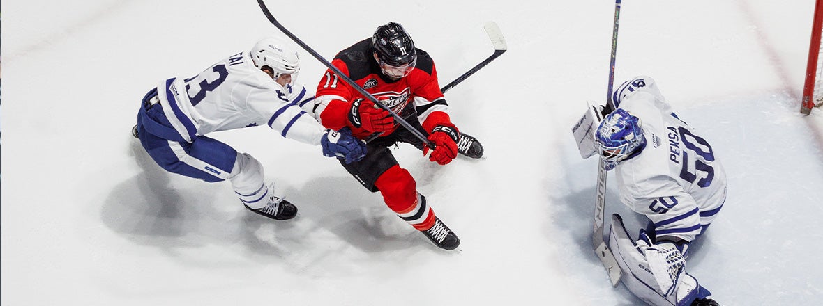 Comets Tie Game Late in 3rd, Fall 4-3 in Shootout