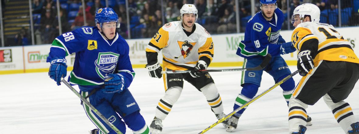 COMETS UNABLE TO COMEBACK AGAINST PENGUINS