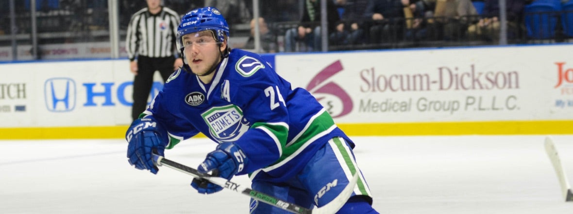 CANUCKS REASSIGN REID BOUCHER TO COMETS