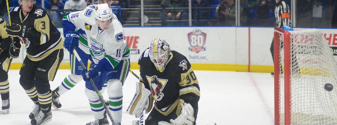COMETS MEET PENGUINS FOR FIRST TIME THIS SEASON