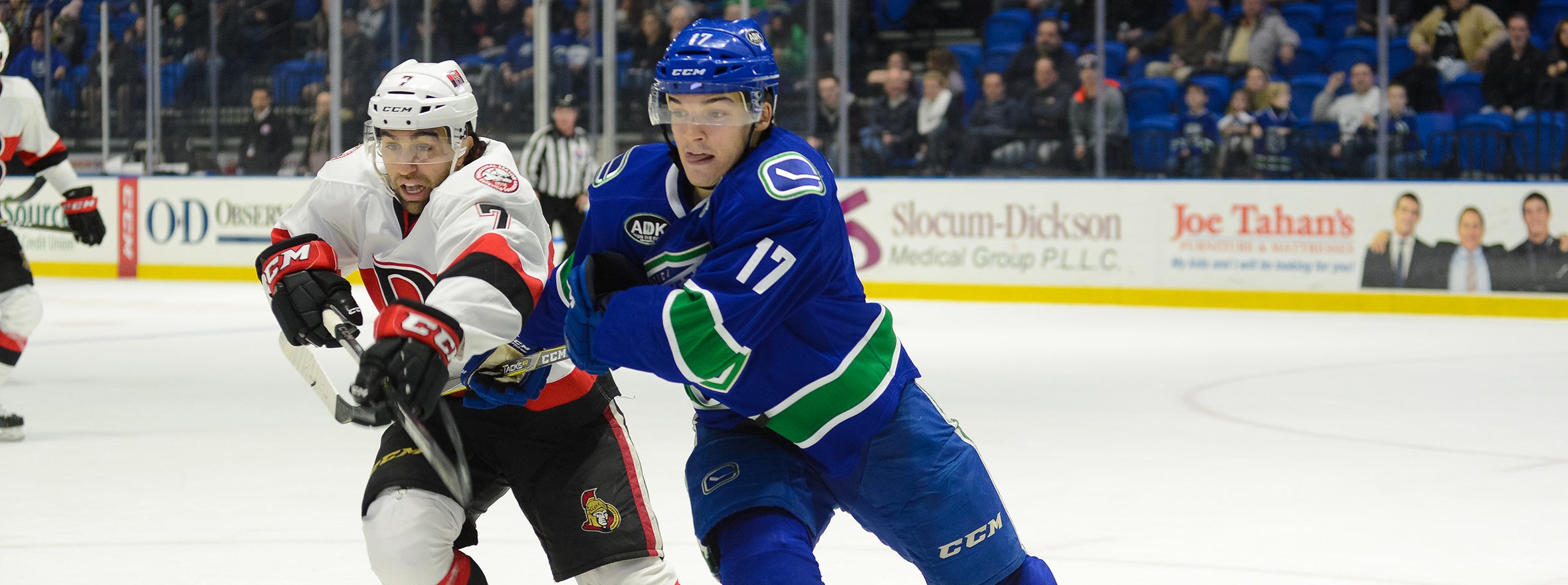 COMETS ICED BY BELLEVILLE ON SNOWY NIGHT