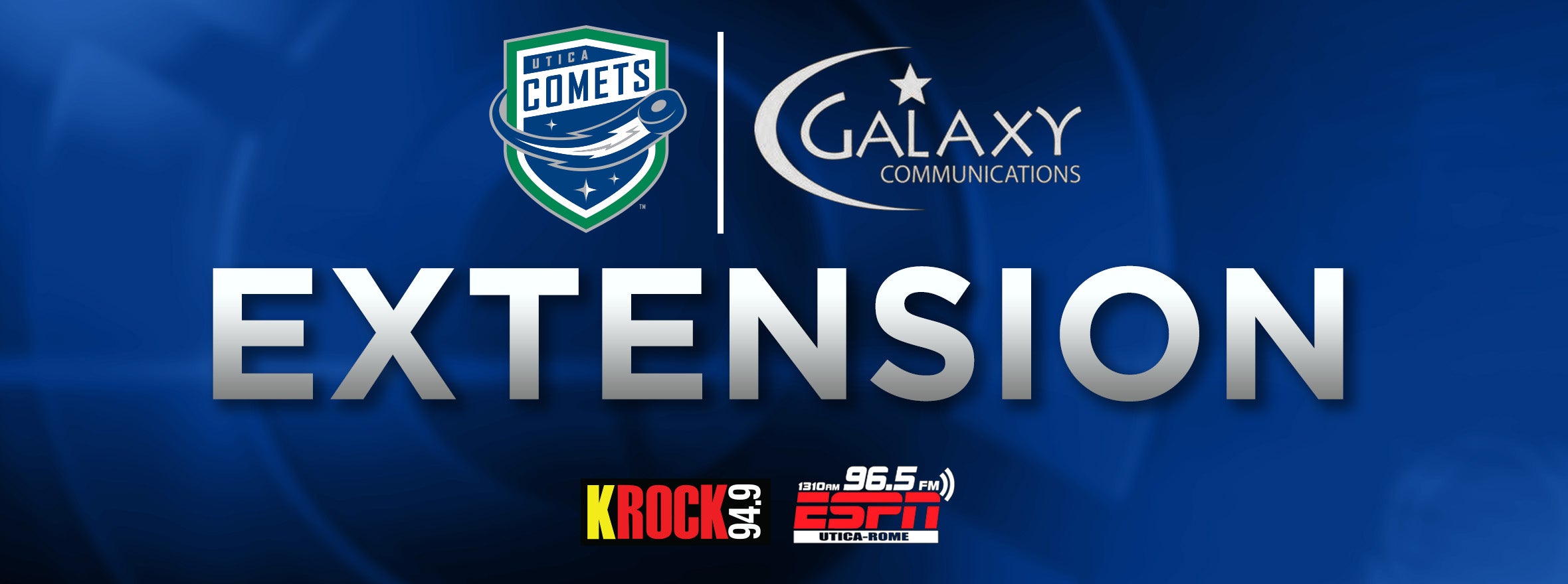 UTICA COMETS, GALAXY MEDIA PARTNER EXTEND PARTNERSHIP