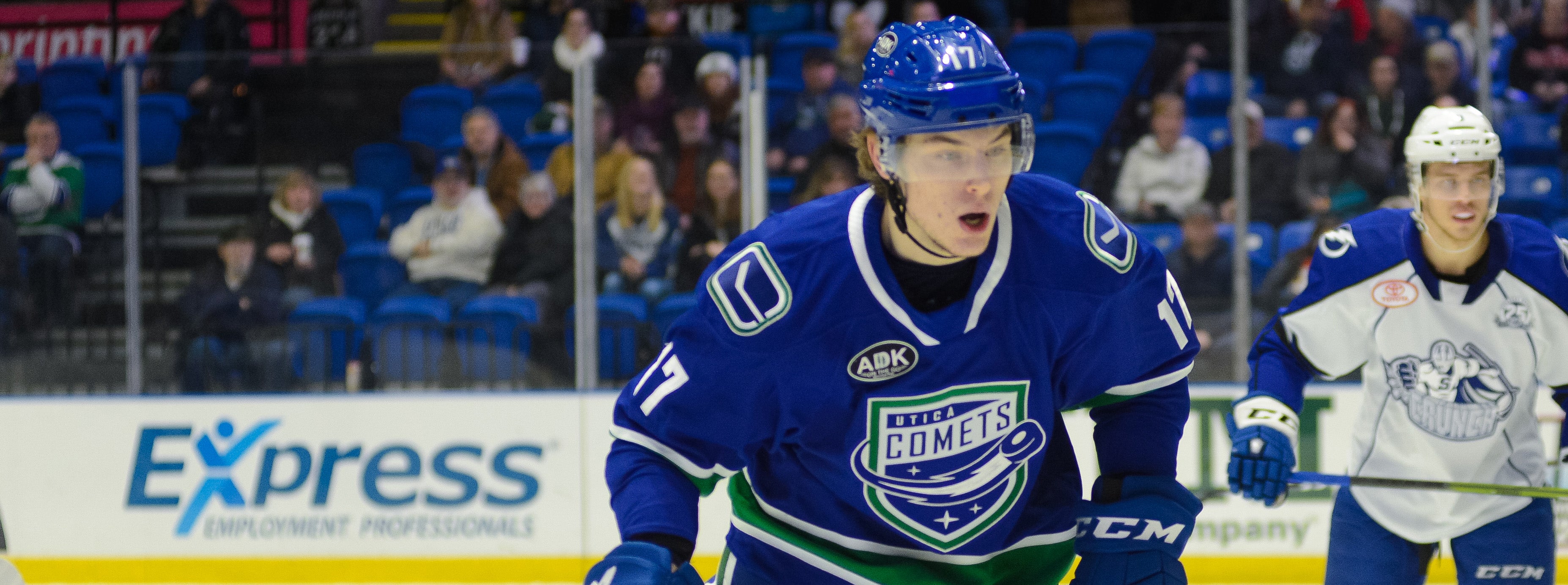 CANUCKS REASSIGN ADAM GAUDETTE TO UTICA