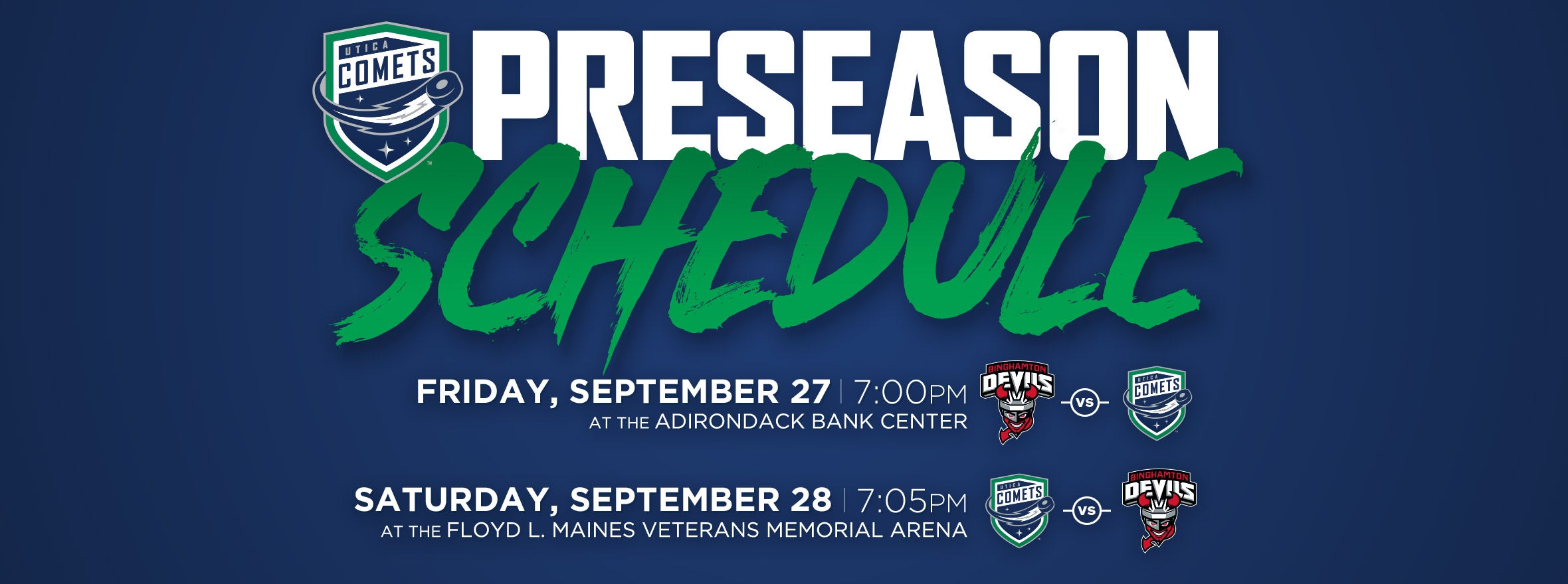 COMETS 2019-20 PRESEASON SCHEDULE ANNOUNCED