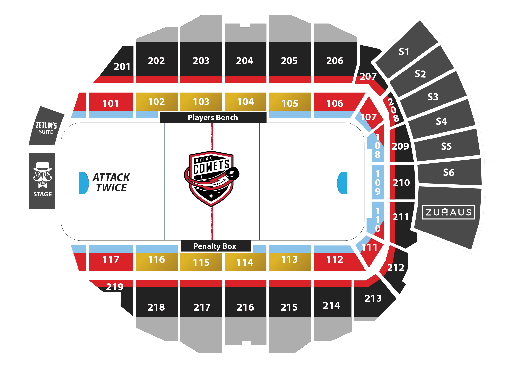 New Jersey Devils Interactive Seating Chart with Seat Views