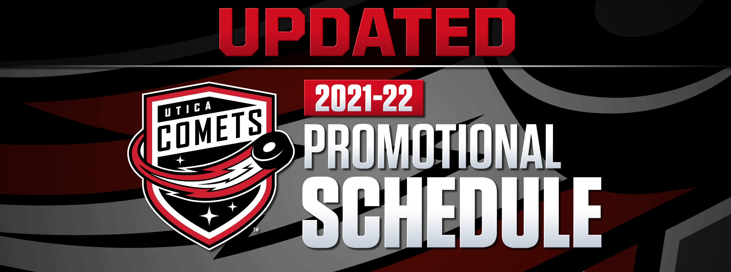 UTICA COMETS 2023-24 PROMOTIONAL SCHEDULE