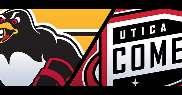 Deal with the Devils: Utica Comets Reveal Re-Coloured Logo –  SportsLogos.Net News